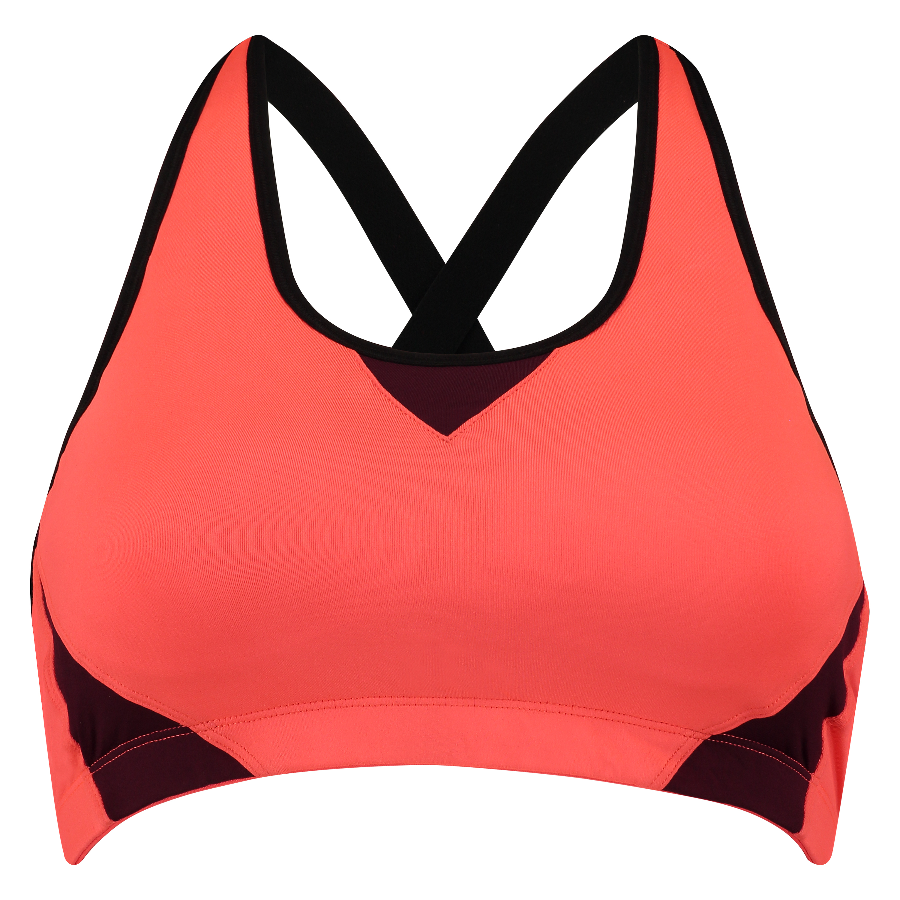The Athlete sports bra Level 2, Orange, main