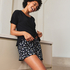 Short Pyjama Set, Black