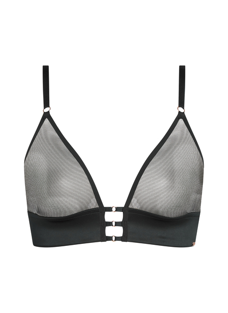 Mesh Essentials Bralette, Black