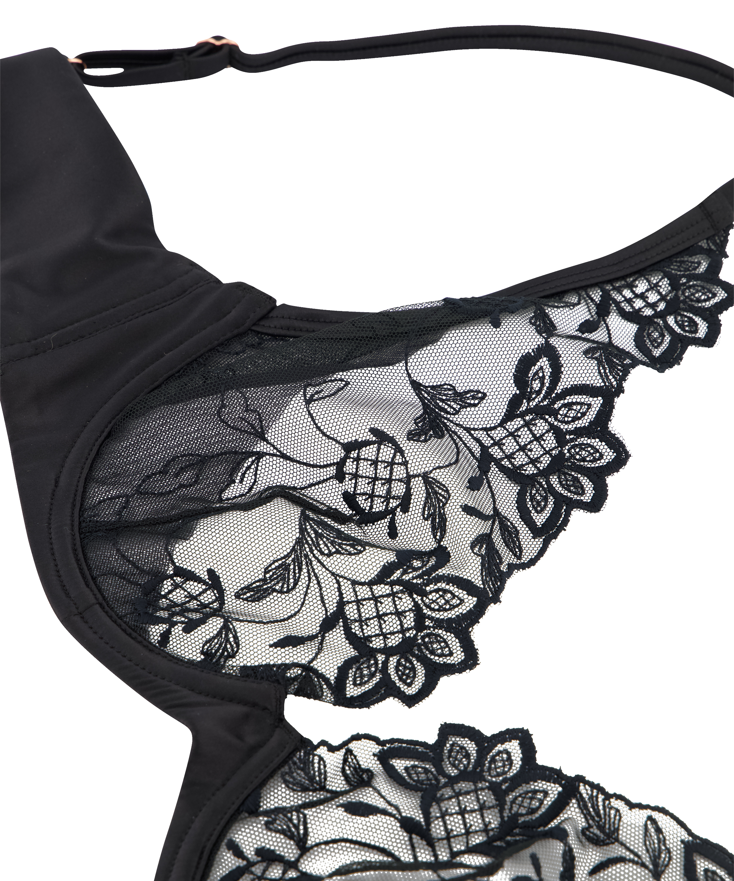 Inga Non-Padded Underwired Bra, Black, main