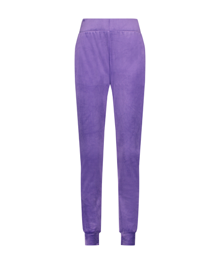 Velours Jogging Pants, Purple