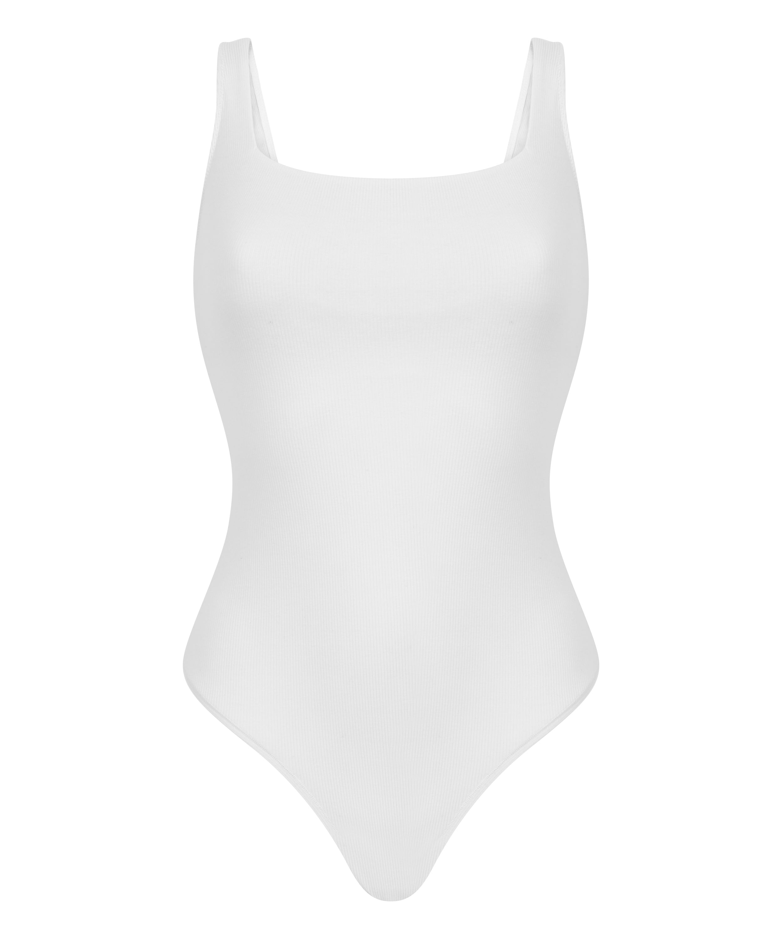 Cotton Rib Body, White, main