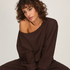 Top Viscose Boatneck, Brown
