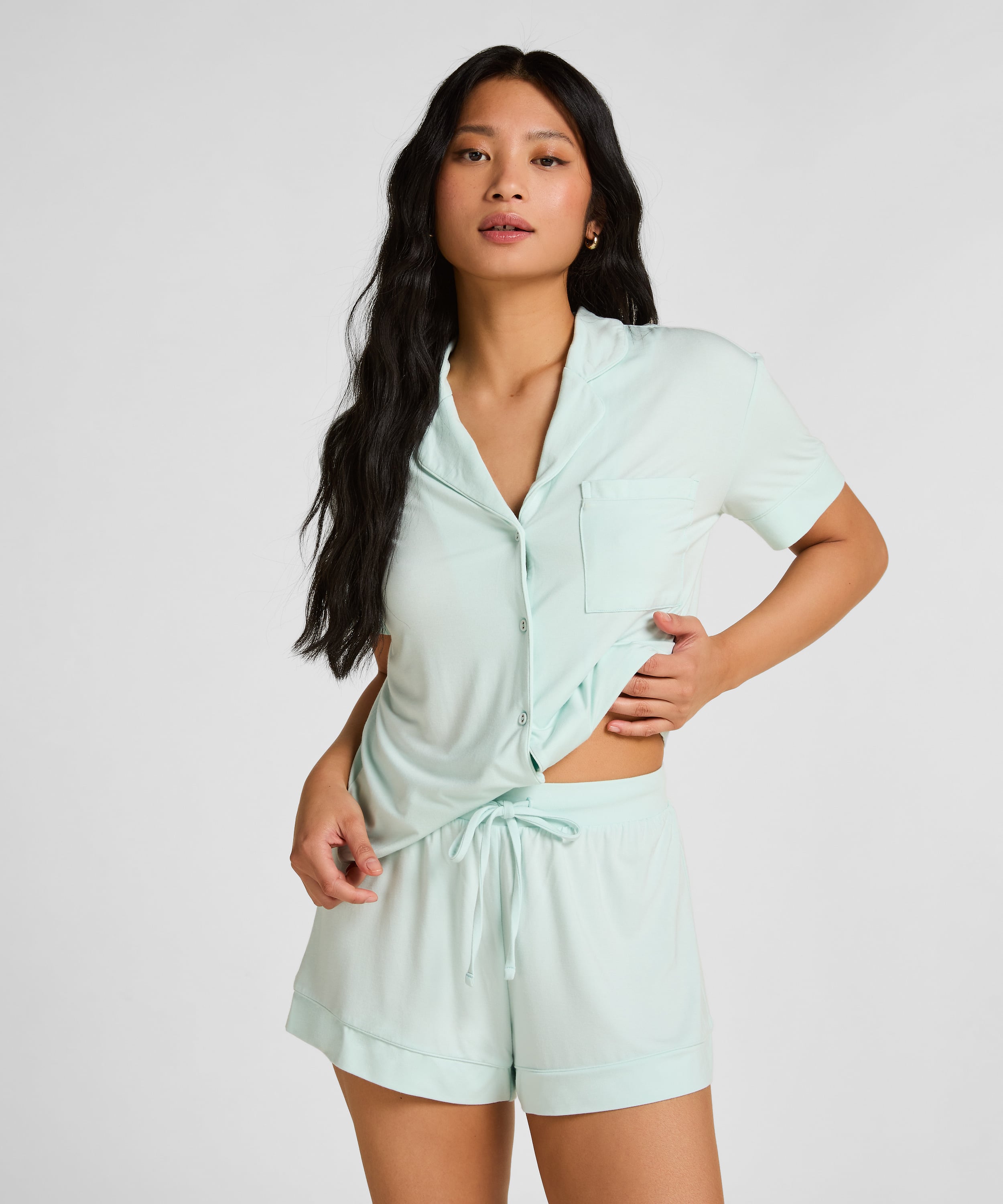 Essential Jersey Short, Green, main