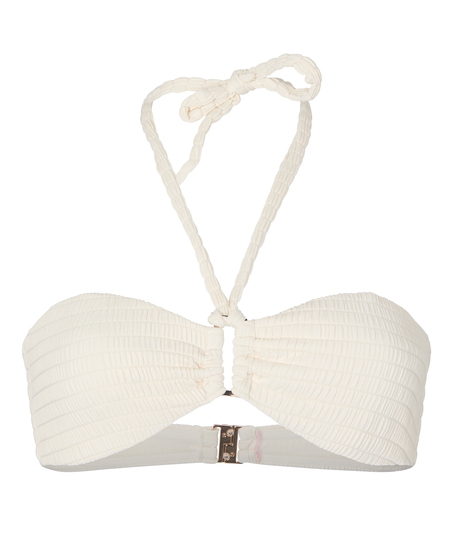 Bandeau Bikini Top St Kitts, White