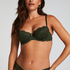 Teddy Padded Underwired Bra, Green