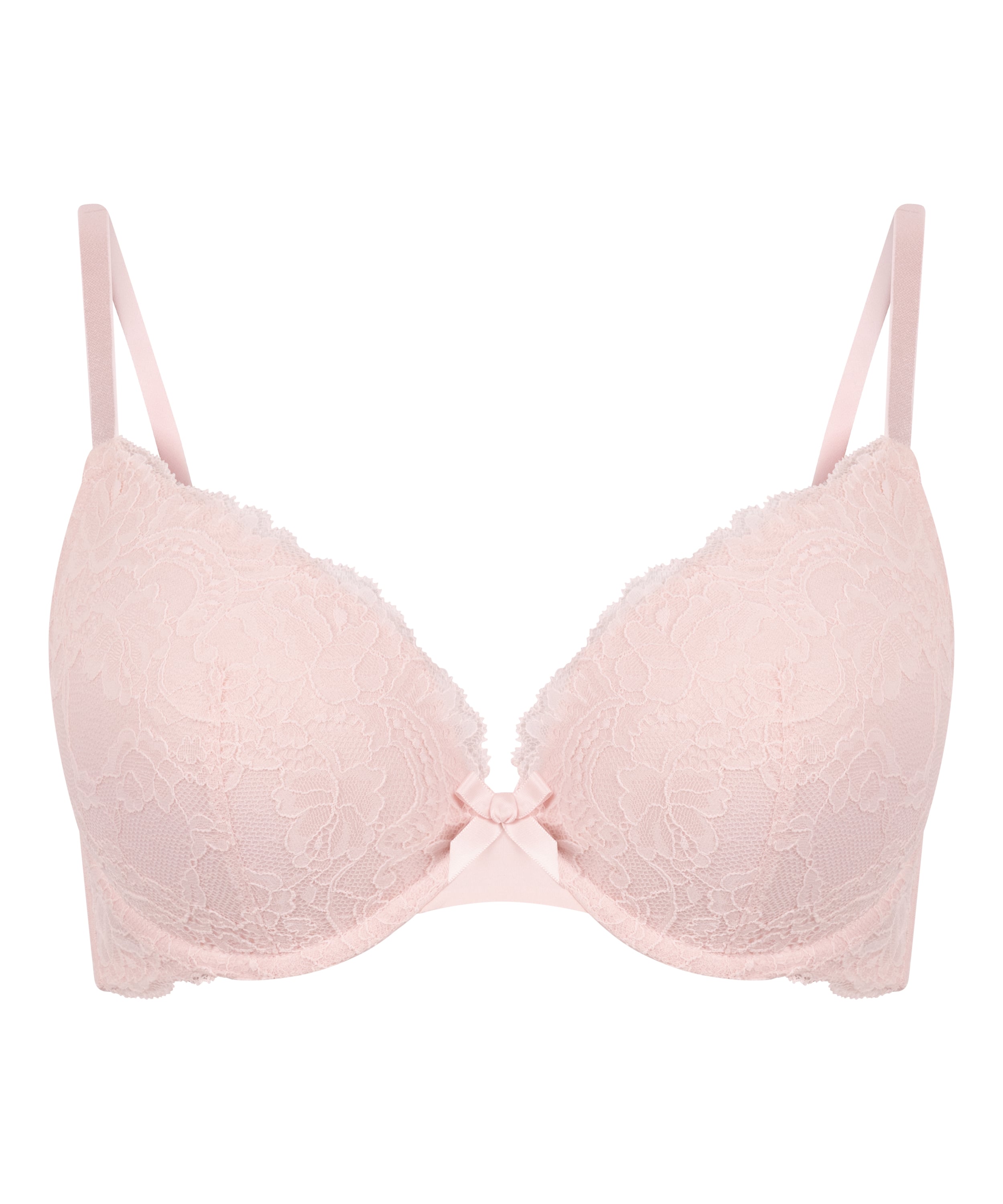 Teddy Padded Push-Up Underwired Bra, Pink, main