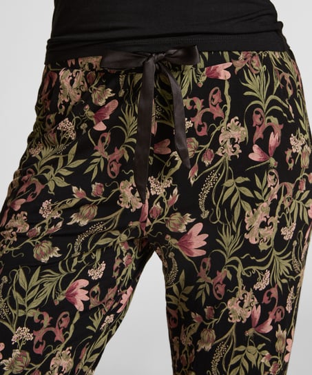 Jersey Pyjama Pants, Black