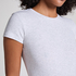 Pointelle Top, Gray