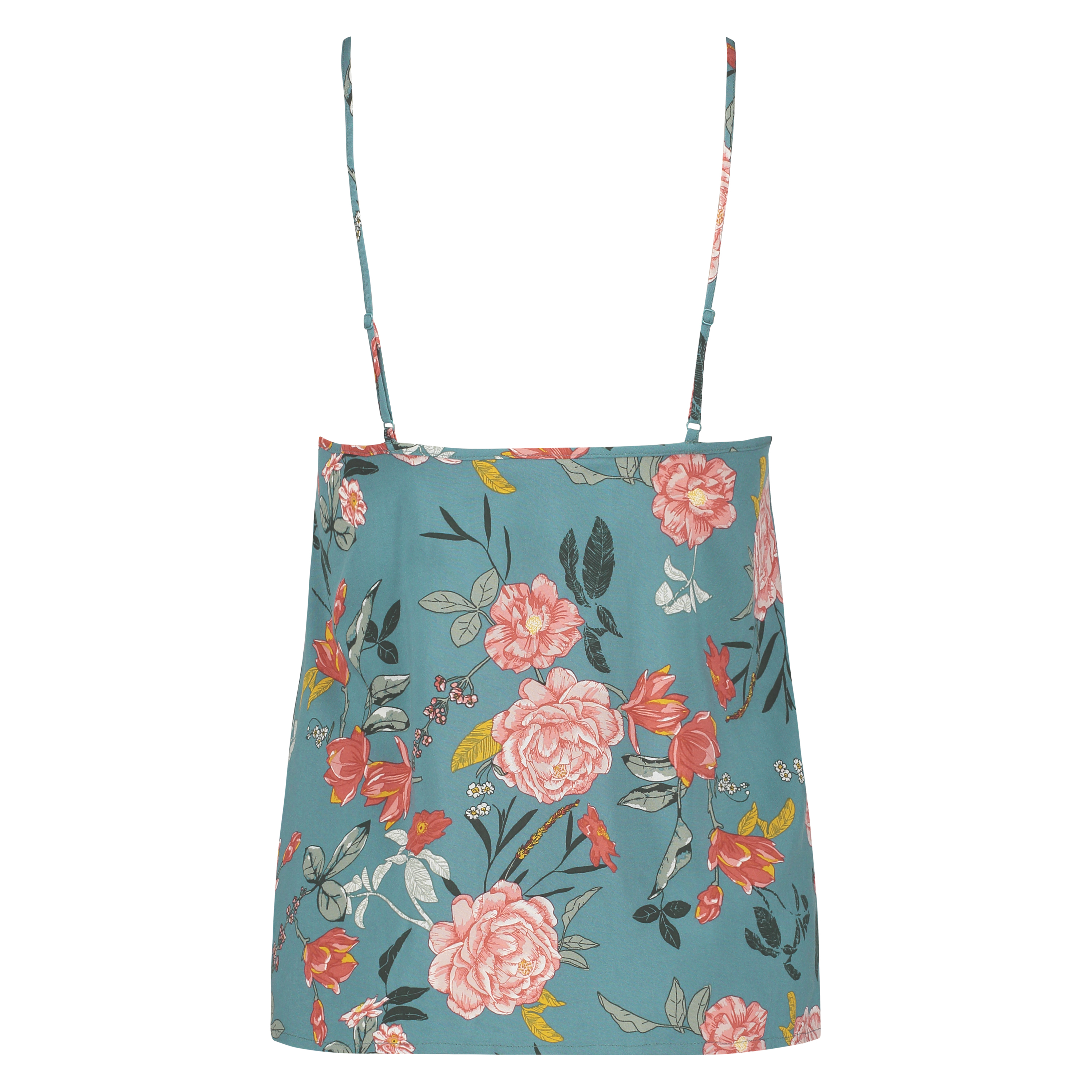 Woven Floral Cami Top, Green, main