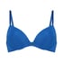 Plunge Padded Underwired Bra, Blue