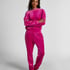 Velours Jogging Pants, Pink
