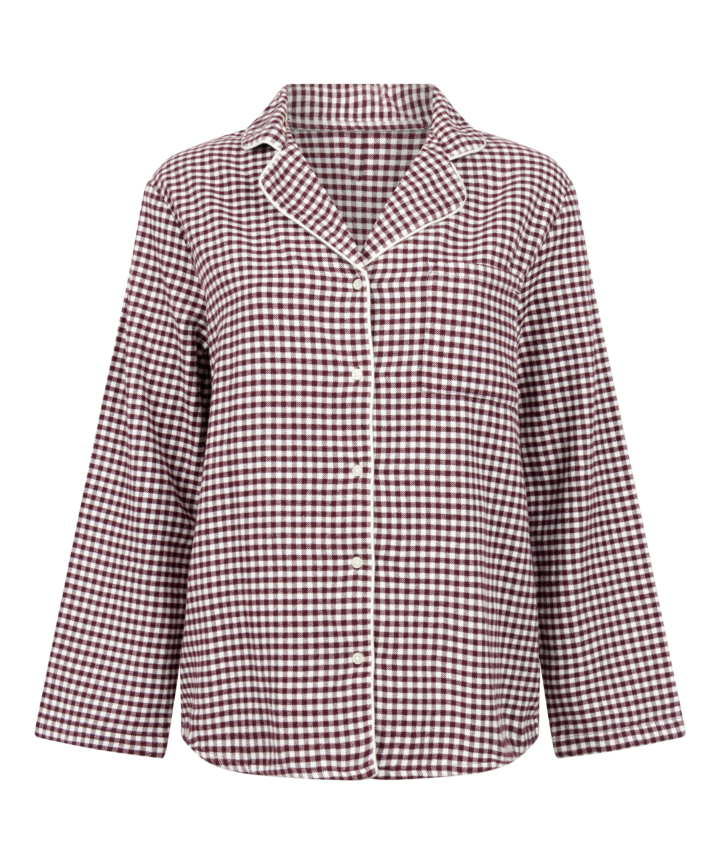 Essentials Flannel Pyjama Top, Purple