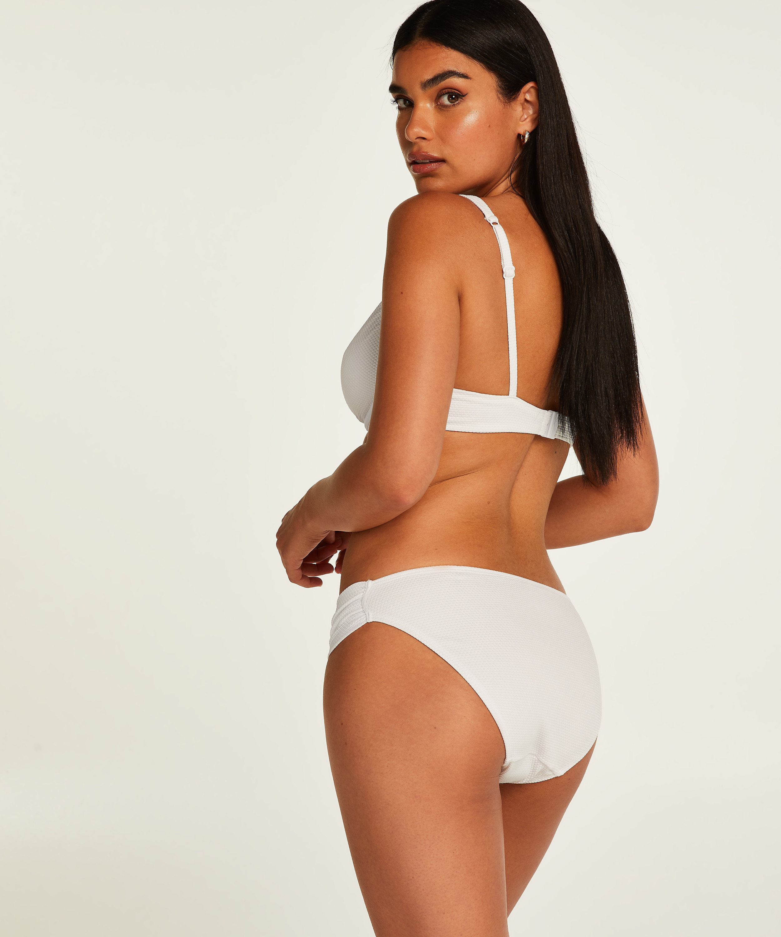 Scallop Rio Bikini Bottoms, White, main