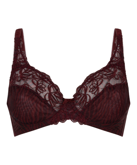 Diva Non-Padded Underwired Bra, Red