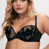 Ember Non-Padded Underwired Bra, Black