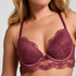 Padded Underwired Longline Bra Naomi, Purple
