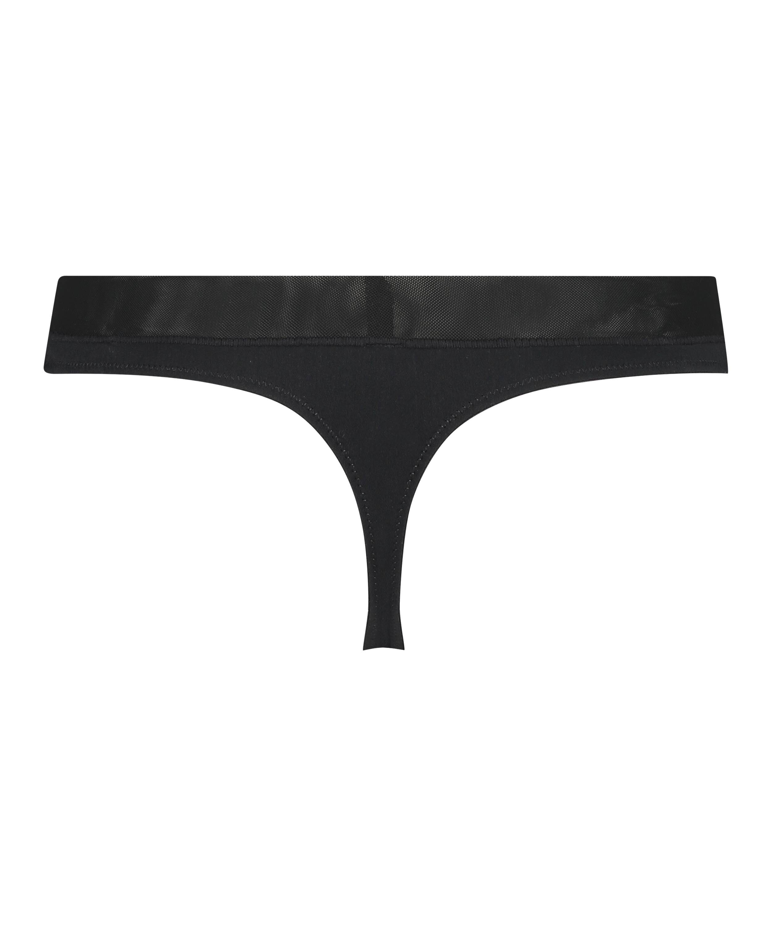Mesh thong, Black, main