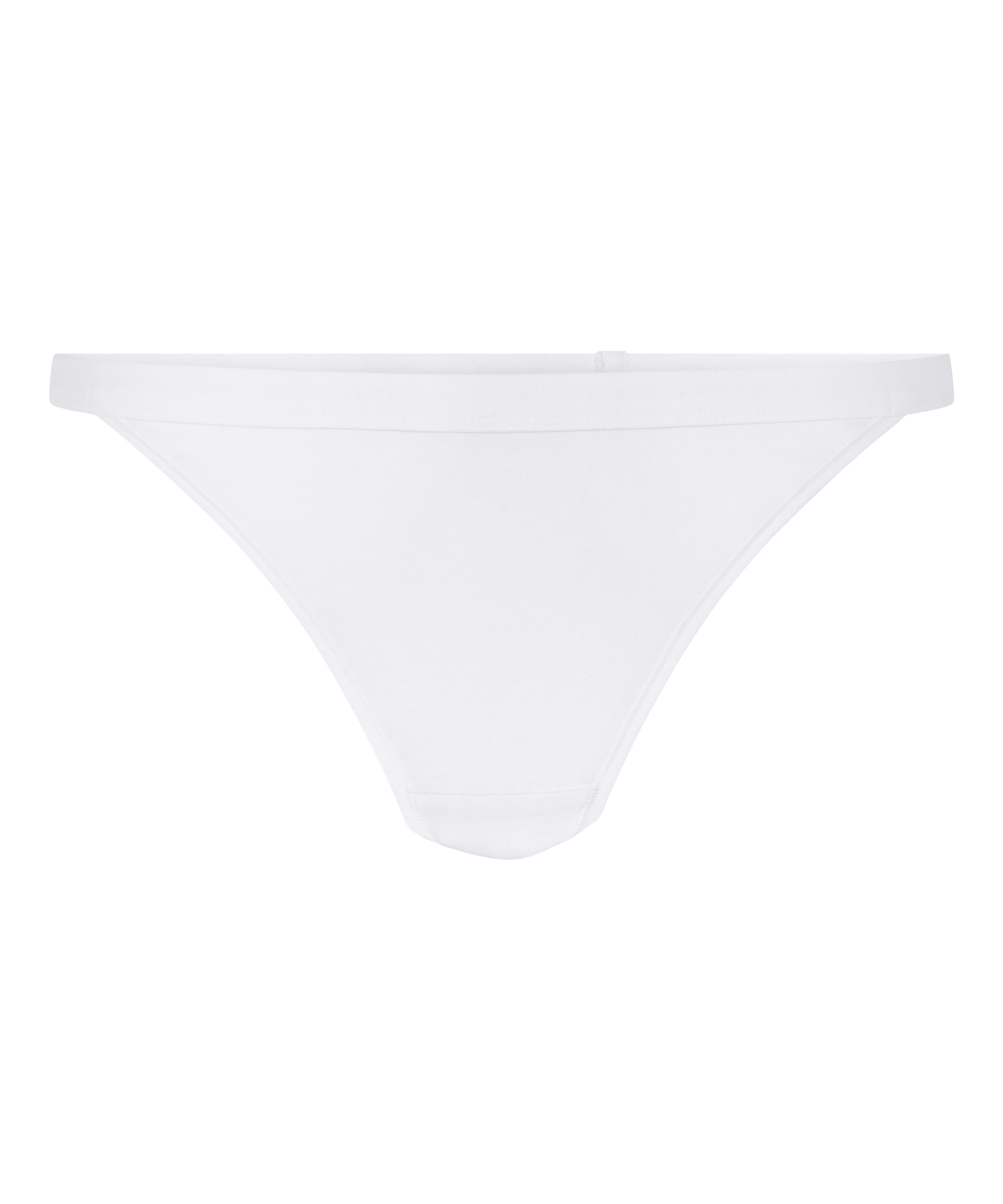 Cotton Thong, White, main