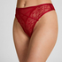 Isabelle High-Waisted Highleg Thong, Red