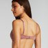 Plunge Padded Underwired Bra, Pink