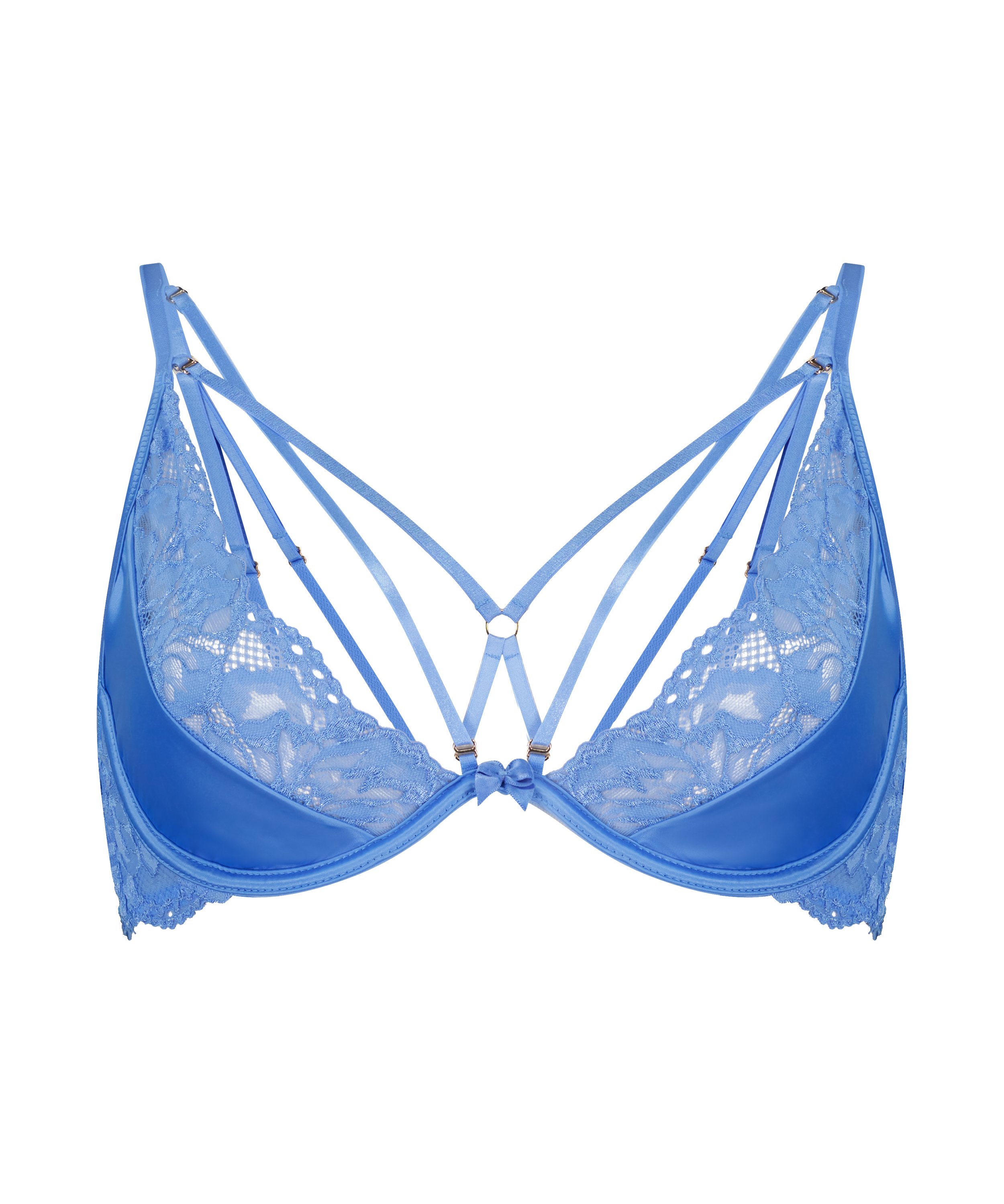 Extrovert Non-Padded Underwired Bra, Blue, main