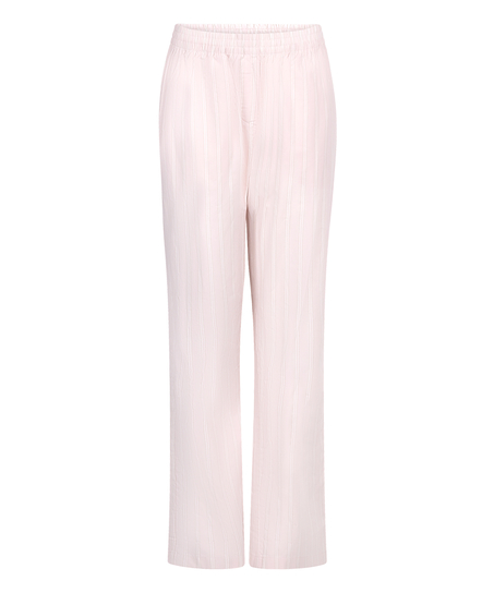 Poplin Cotton Pyjama Pants, Pink