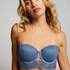 Molly Padded Underwired Strapless Bra, Blue