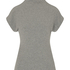 Top Short Sleeves Rib Mockneck, Gray