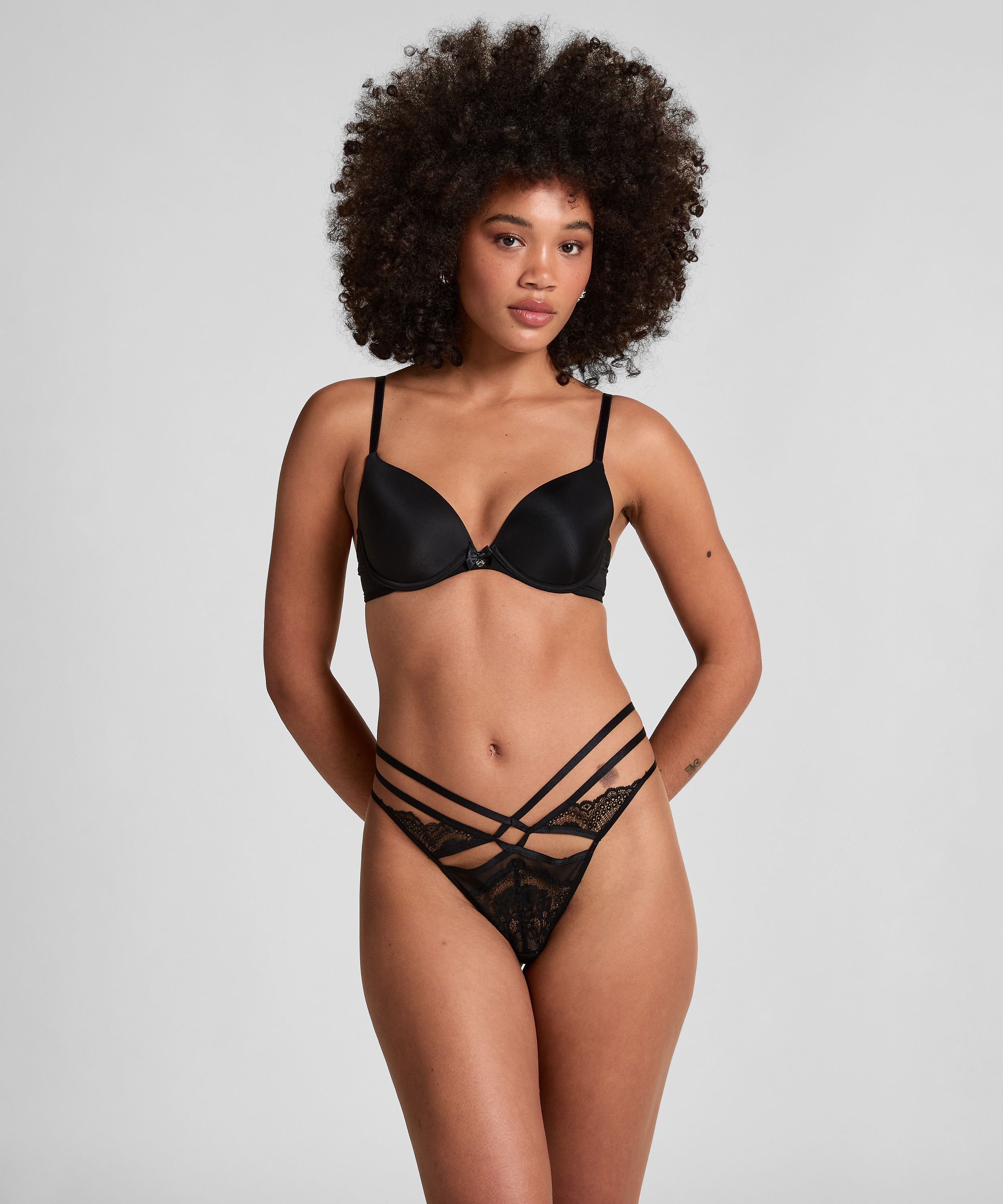 2-Pack Padded Underwired Bra, Black, main