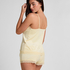 Short Velours Lace, Yellow