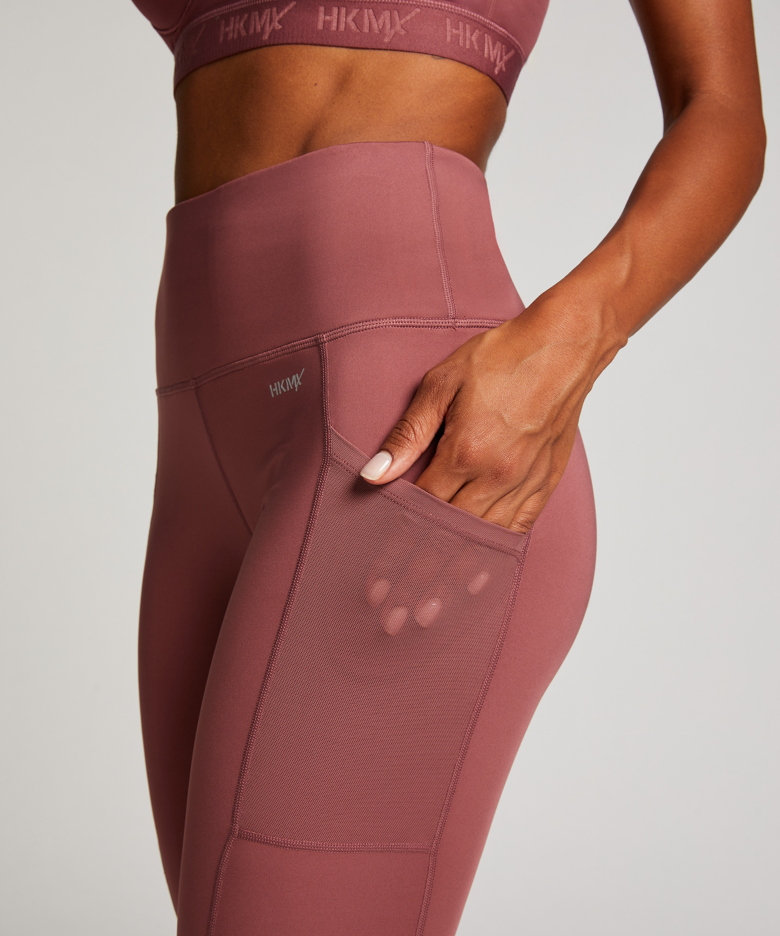 HKMX Oh My Squat High Waisted Leggings, Pink, main