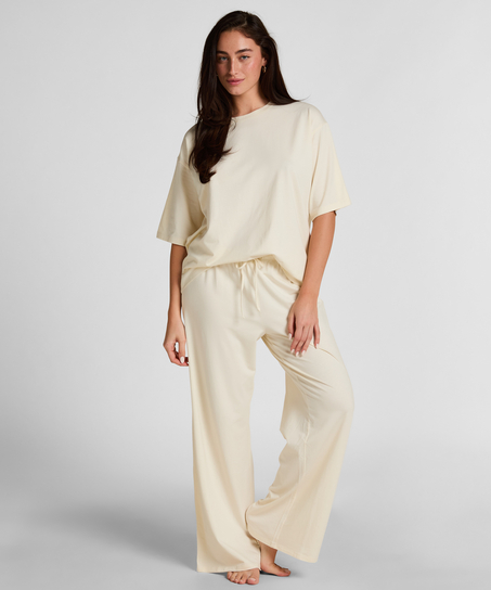 Pyjama Pants Loose , White