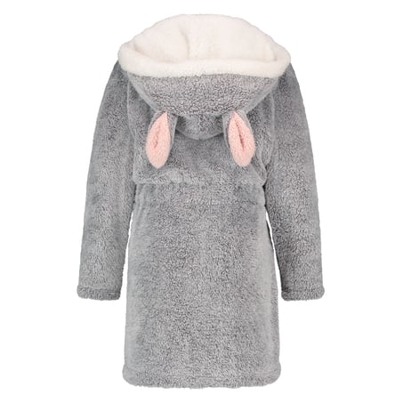 Teens Fleece Bathrobe, Gray