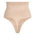 Sculpting scuba high waisted thong, Beige