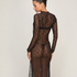 Slipdress Allover Lace, Black