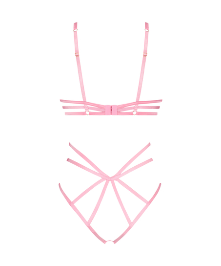 Private Open Crotch Mitzy Body, Pink