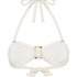Cabo Bandeau Bikini Top, White