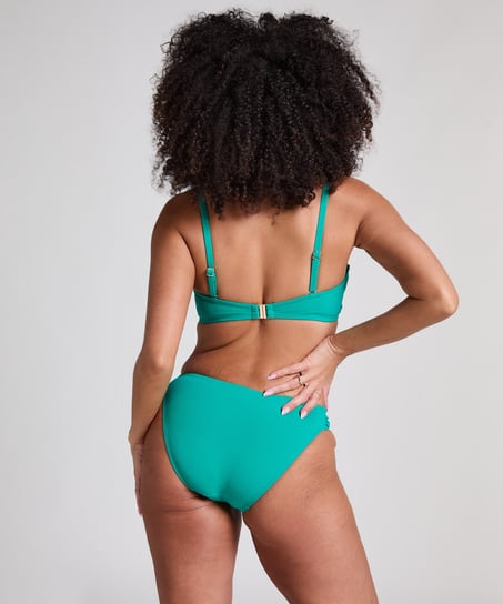 Scallop Rio Bikini Bottoms, Green