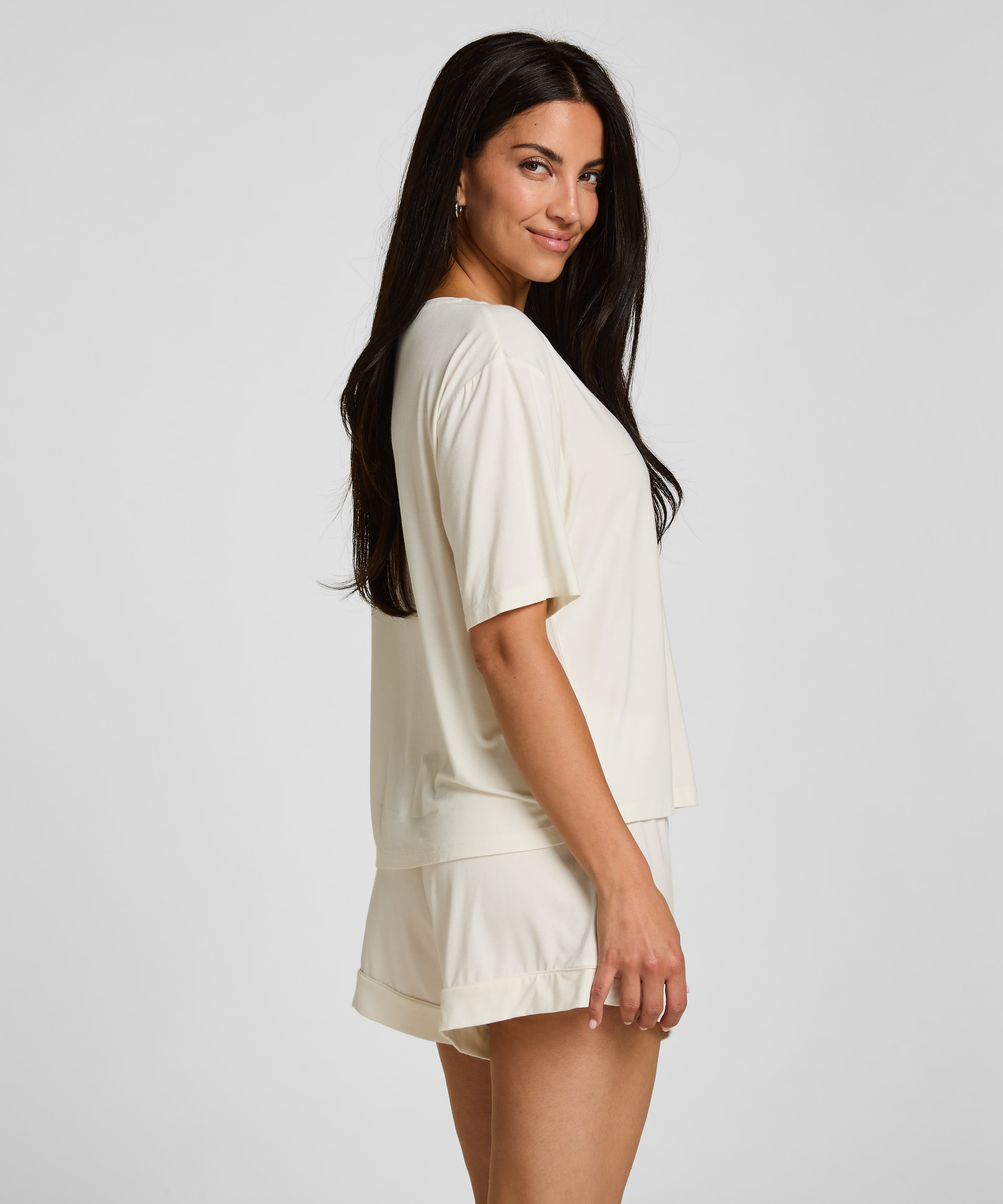 Pyjama Top Jersey Essential, White, main