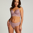 Shiloh Padded Longline Non-Underwired Bra, Purple