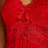 Nora Lace Slip Dress, Red