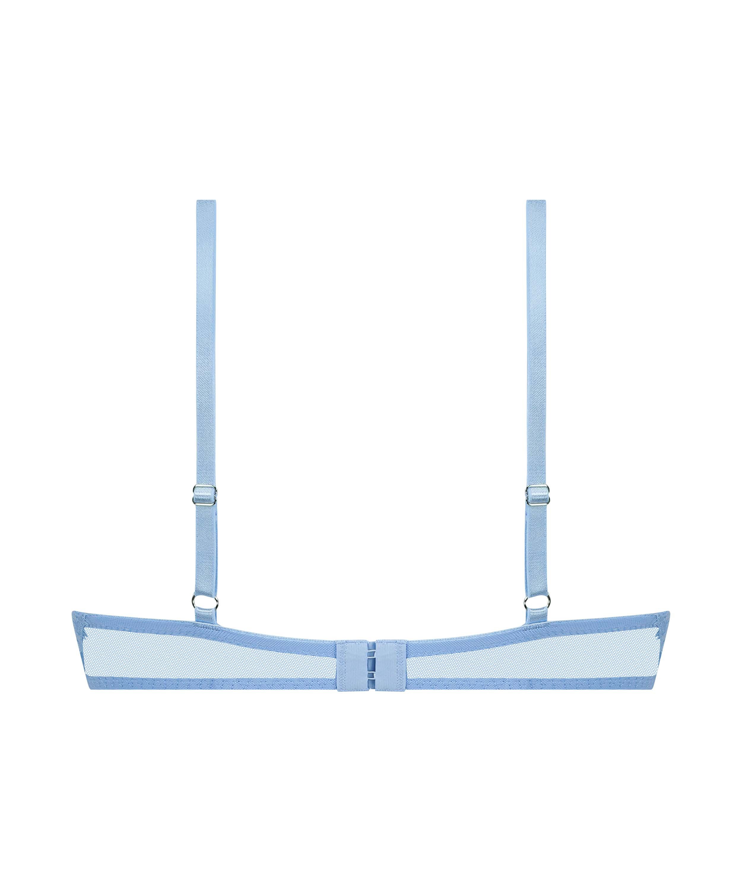 Isabella Padded Push-Up Underwired Bra, Blue, main