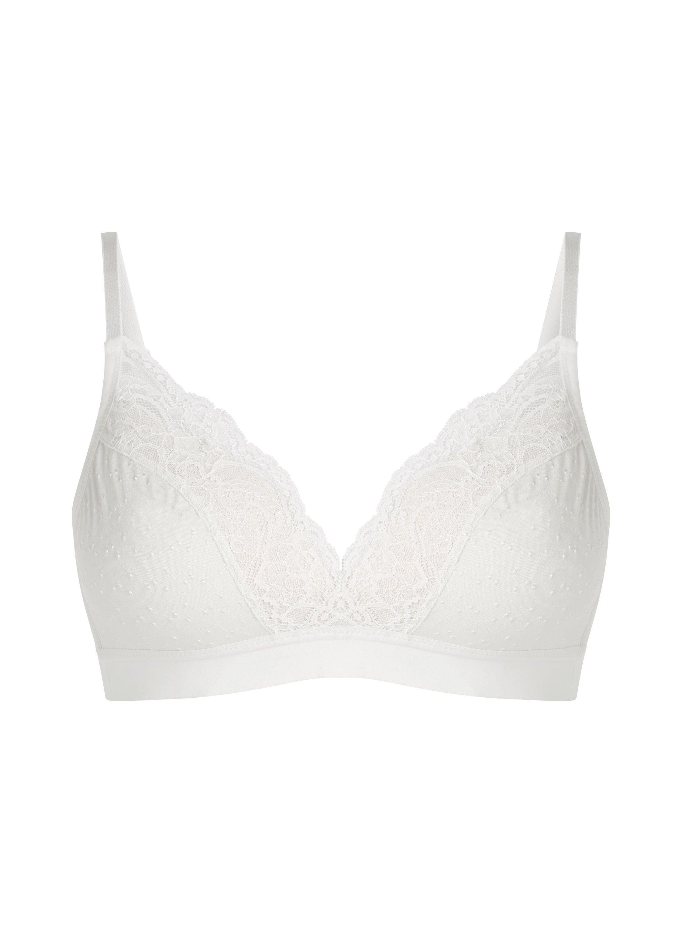 Sophie Padded Non-Underwired Bra, White
