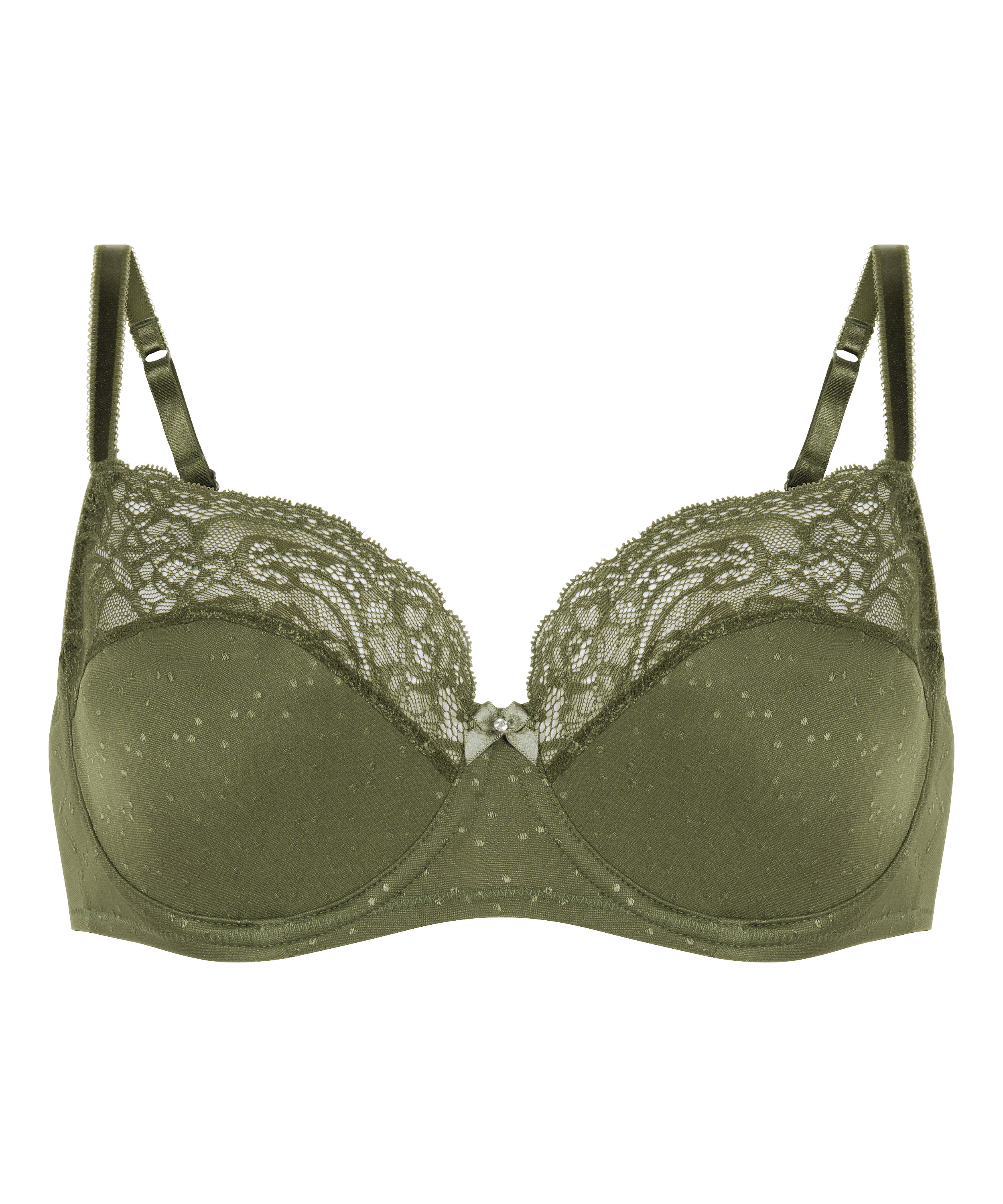 Sophie Non-Padded Underwired Bra, Green, main