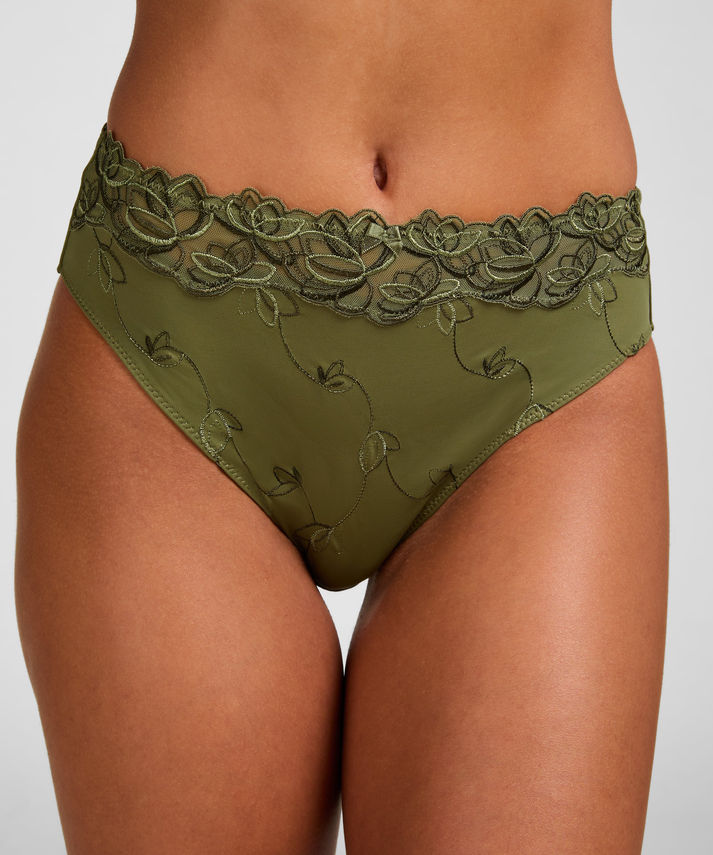 Diva High Knickers, Green, main