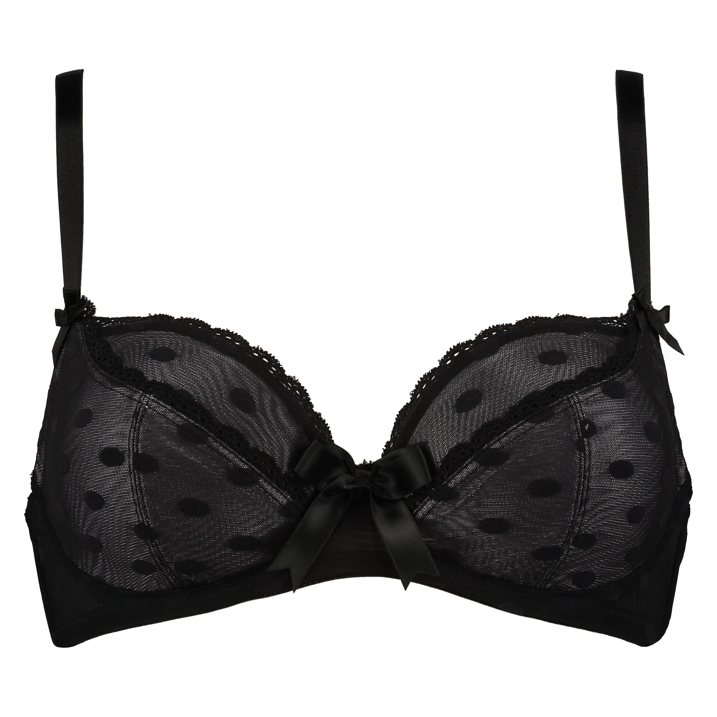 Non-padded underwired bra Elle, Black, main