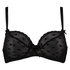 Non-padded underwired bra Elle, Black