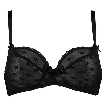 Non-padded underwired bra Elle, Black