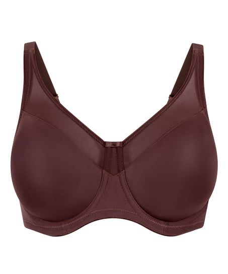 Nina Non-Padded Underwired Minimizer Bra, Brown